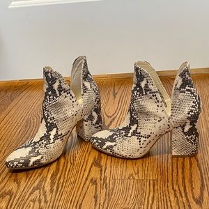 Steve Madden Snakeskin Booties